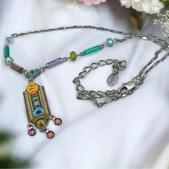 🌺Adaya Mosaic Necklace - Picture 3 of 13